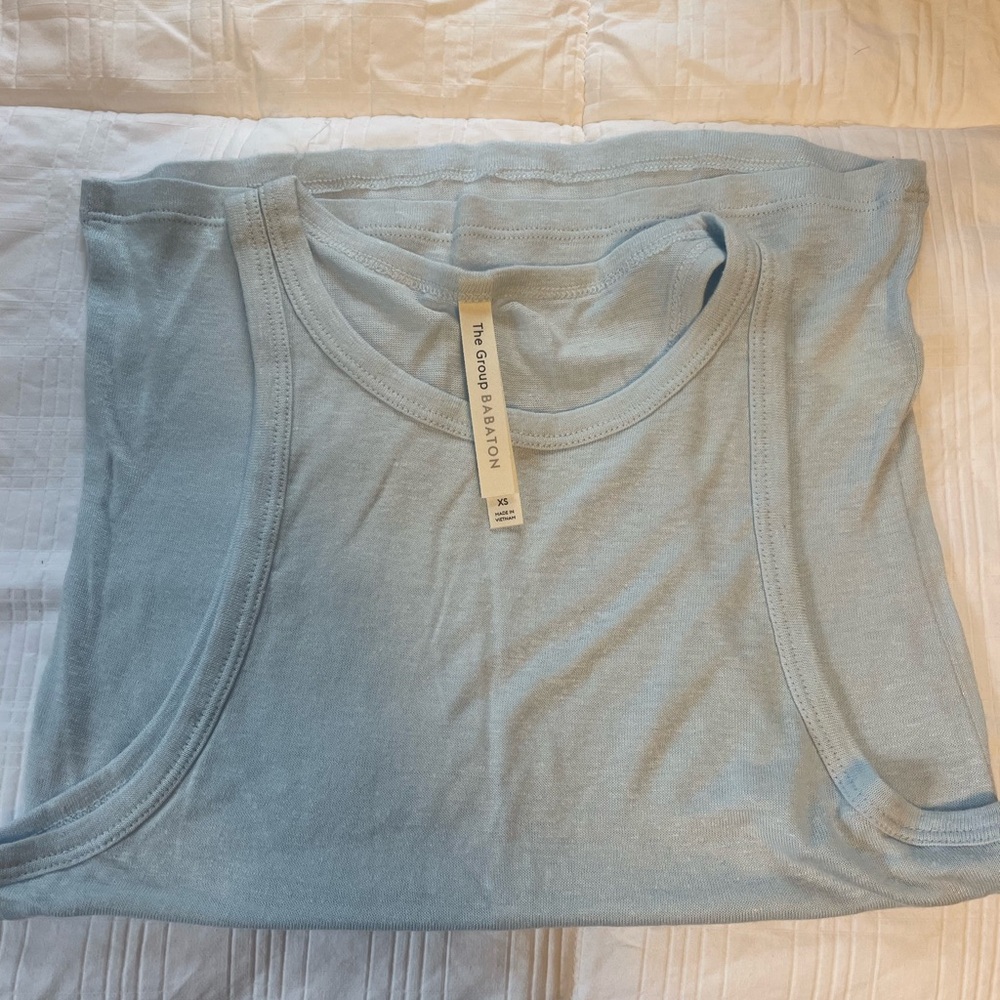 The Group Babaton Light Blue Tank Top